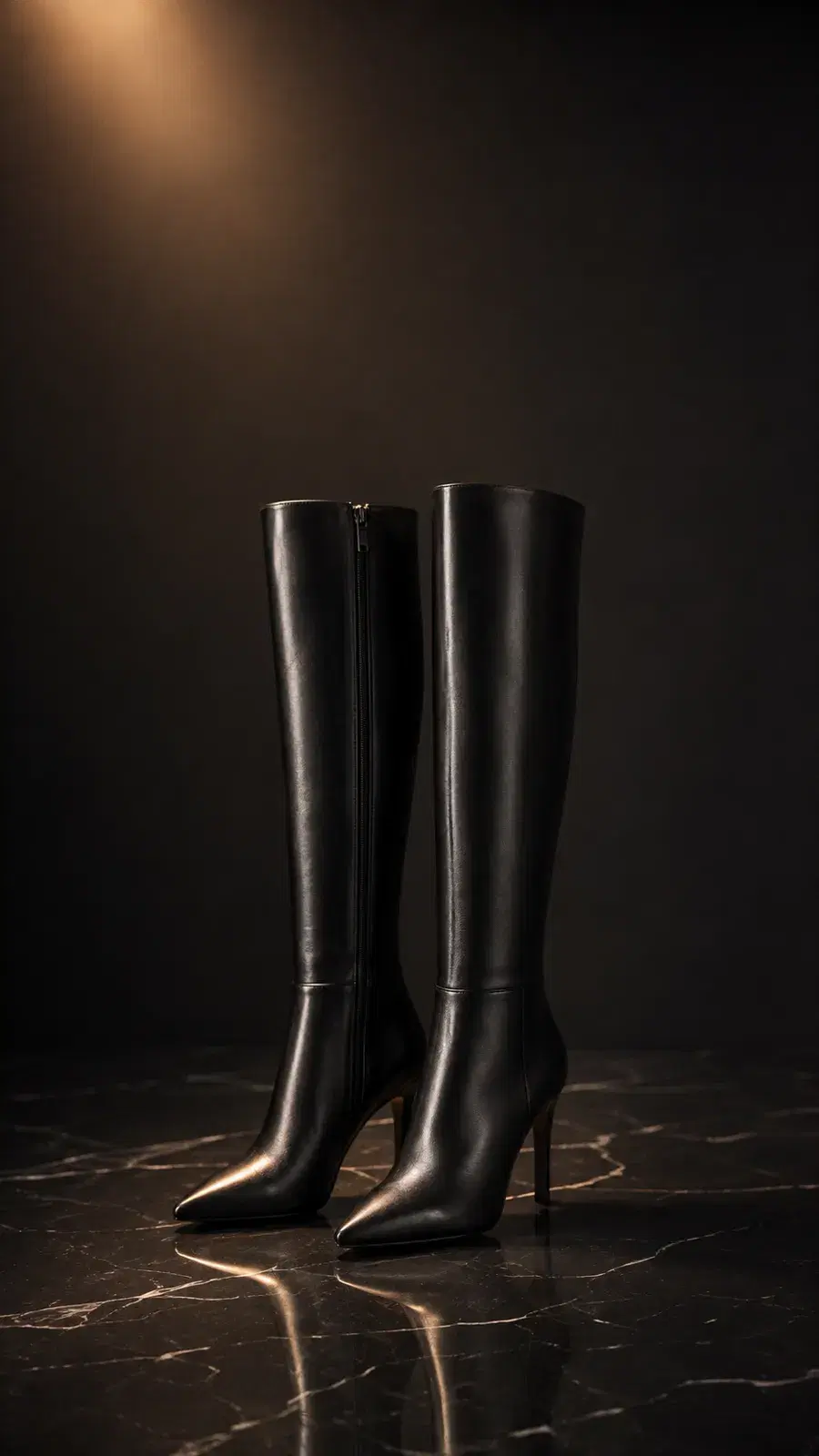Easyfox Pointed-Toe Stiletto Knee-High