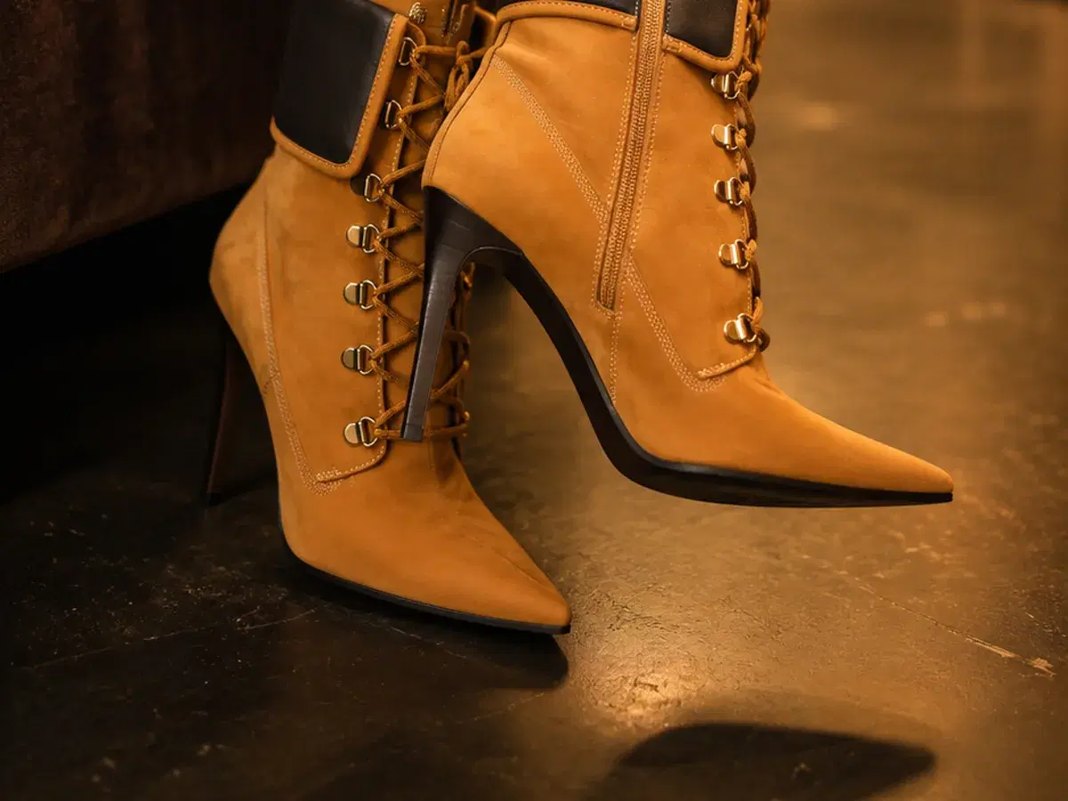 The Steve Madden Morals bootie worn backstage under warm vanity lighting