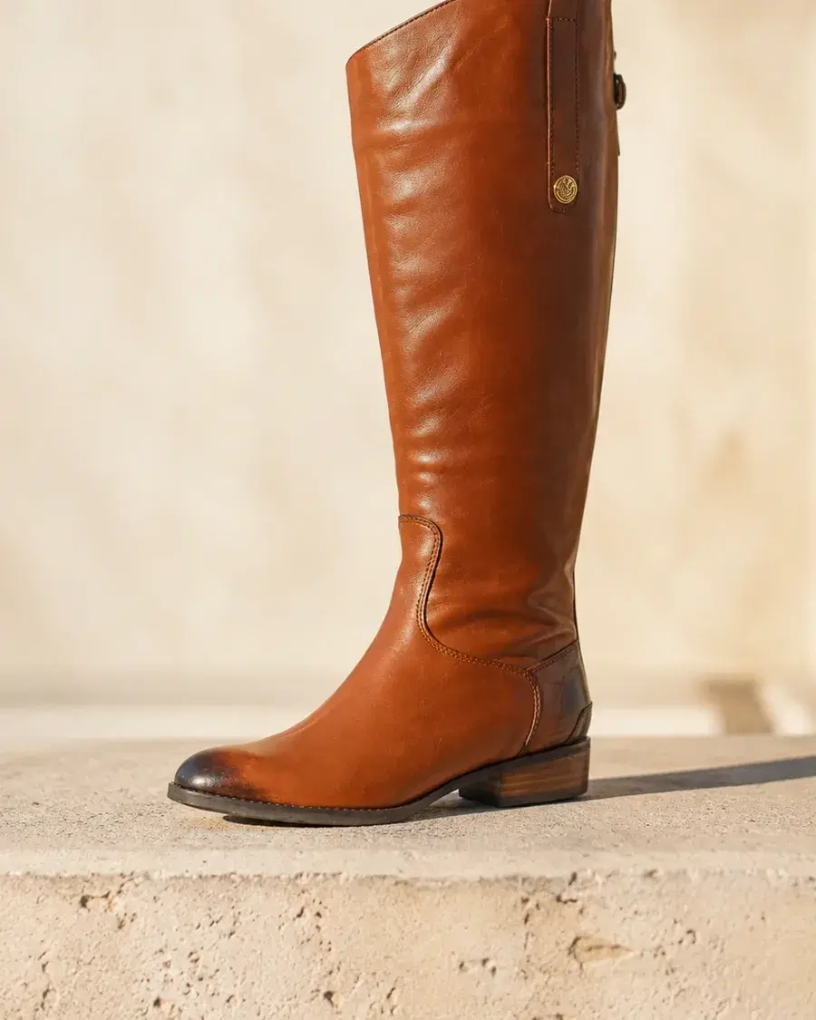 Sam Edelman Penny Riding Boot, Whiskey Leather
